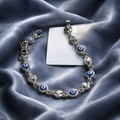 Silver Plated Evil Eye Bracelet