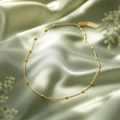 Gold Plated Satellite Bead Chain Bracelet