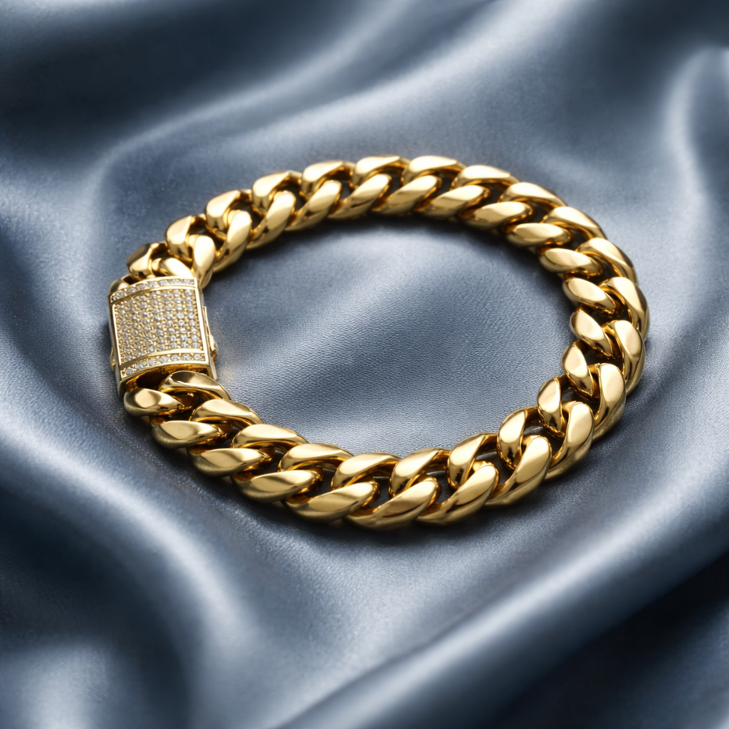 Gold Plated Cuban Link Bracelet
